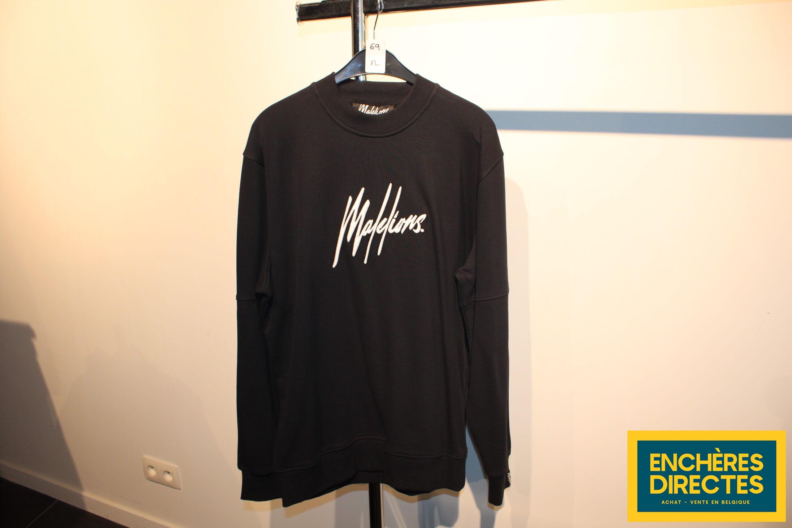 Sweatshirt noir Malelions neuf (XL) – n°69